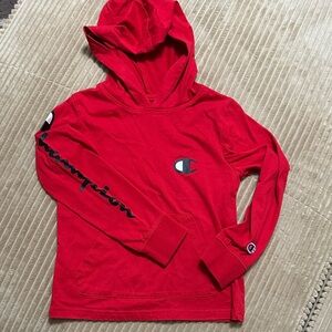 Champion Red Kids Tshirt Hoodie size 6